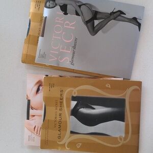 Victoria's Secret Glamour Sheers stockings & pantyhose. Body Bare hose.